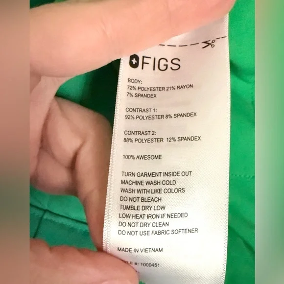 Figs Green Sabina Scrub Jacket XL - Picture 11 of 11